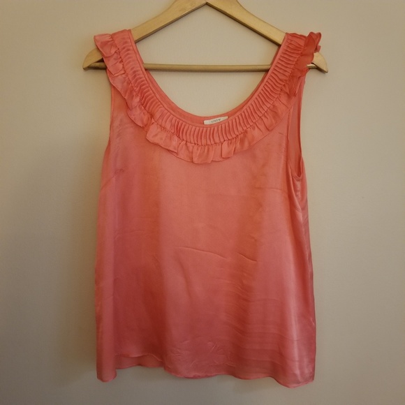 J Crew Peach Silk Ruffle Camisole - Picture 3 of 4